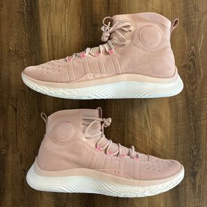 Under Armour Curry 4 Flotro Retro Men Size 16 Basketball Shoes Pink 3024861-600
